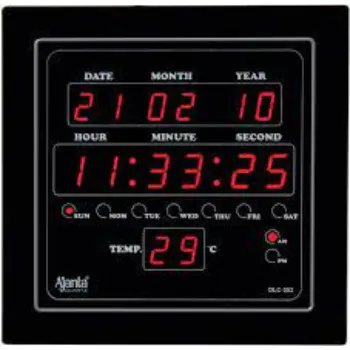 AJANTA Digital 25.4 cm X 25.4 cm Wall Clock 